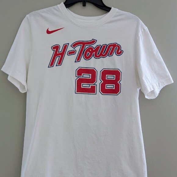 The Nike Tee Houston Rockets Alperen Sengun 28 Short Sleeve T Shirt Mens Medium - Picture 1 of 4